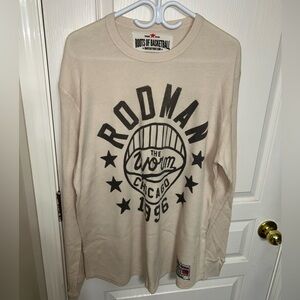 Roots of Basketball Rodman Men’s Long Sleeve Waffle Shirt, Size XXL